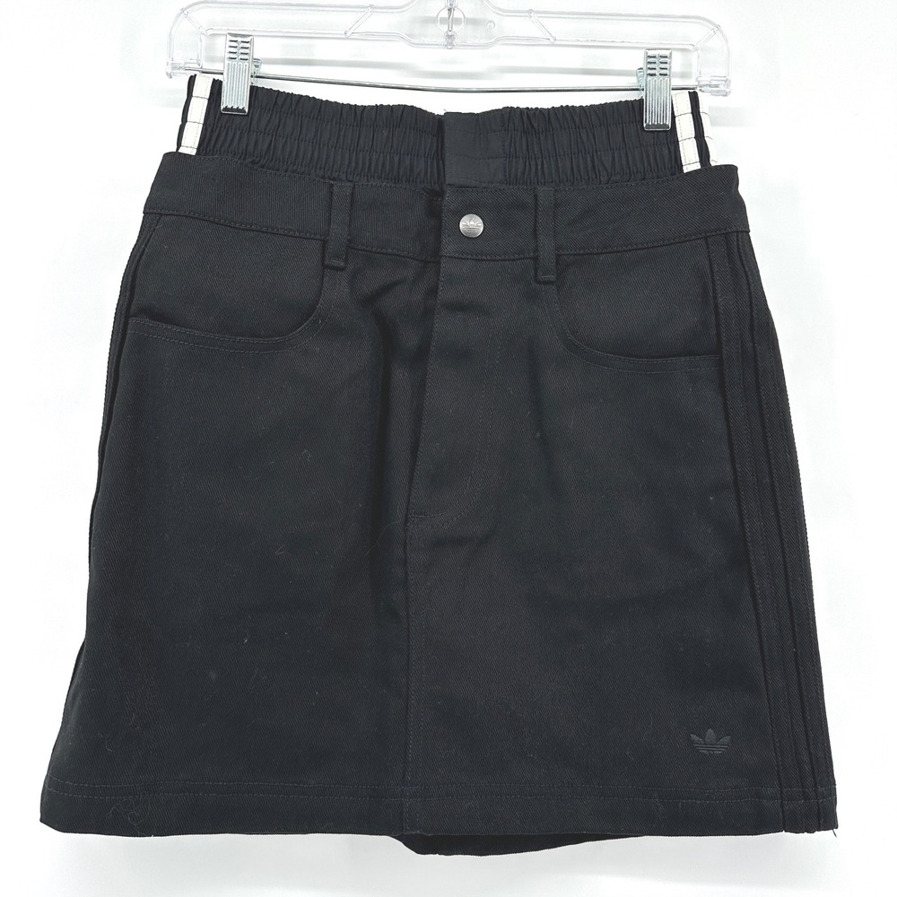 Adidas Originals FB Utility Mini Skirt Black JX7593 Womens Size 4 NEW